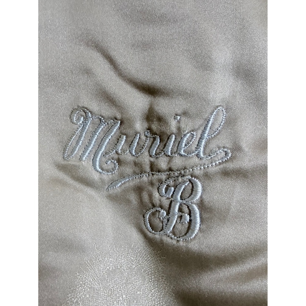 Vintage Genuine Mink Fur Stole Shawl Wrap Silver Blue Grey Satin Lined 20in - Picture 6 of 10